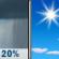 Monday: A slight chance of rain showers before 8am. Sunny, with a high near 69. Northwest wind 10 to 15 mph, with gusts as high as 25 mph. Chance of precipitation is 20%. New rainfall amounts less than a tenth of an inch possible. Monday: Slight Chance Rain Showers then Sunny