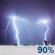 Tonight: Showers and thunderstorms. Some of the storms could produce heavy rain. Cloudy, with a low around 56. Northeast wind 8 to 12 mph. Chance of precipitation is 90%. New rainfall amounts between 1 and 2 inches possible. Tonight: Showers And Thunderstorms